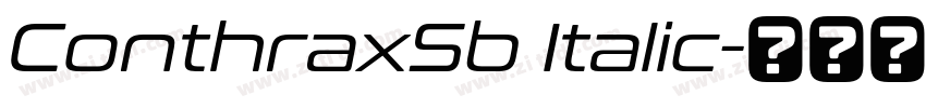 ConthraxSb Italic字体转换